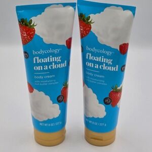 Bodycology Shea Butter Body Cream Floating on a Cloud 8oz (2 Pack) Retired Scent